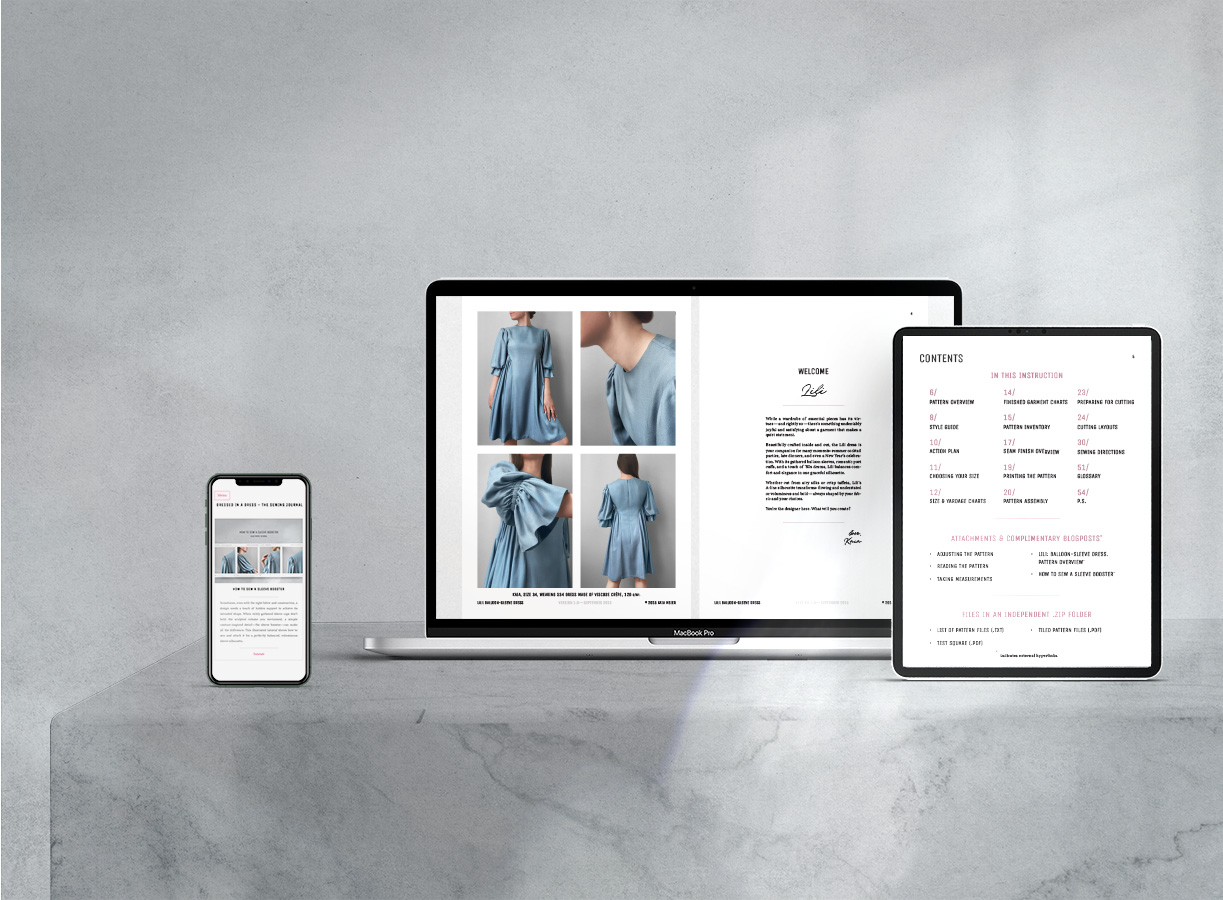 Digital version of the Lili Dress Sewing Pattern PDF. Digital version of the Lili Dress Sewing Pattern PDF.