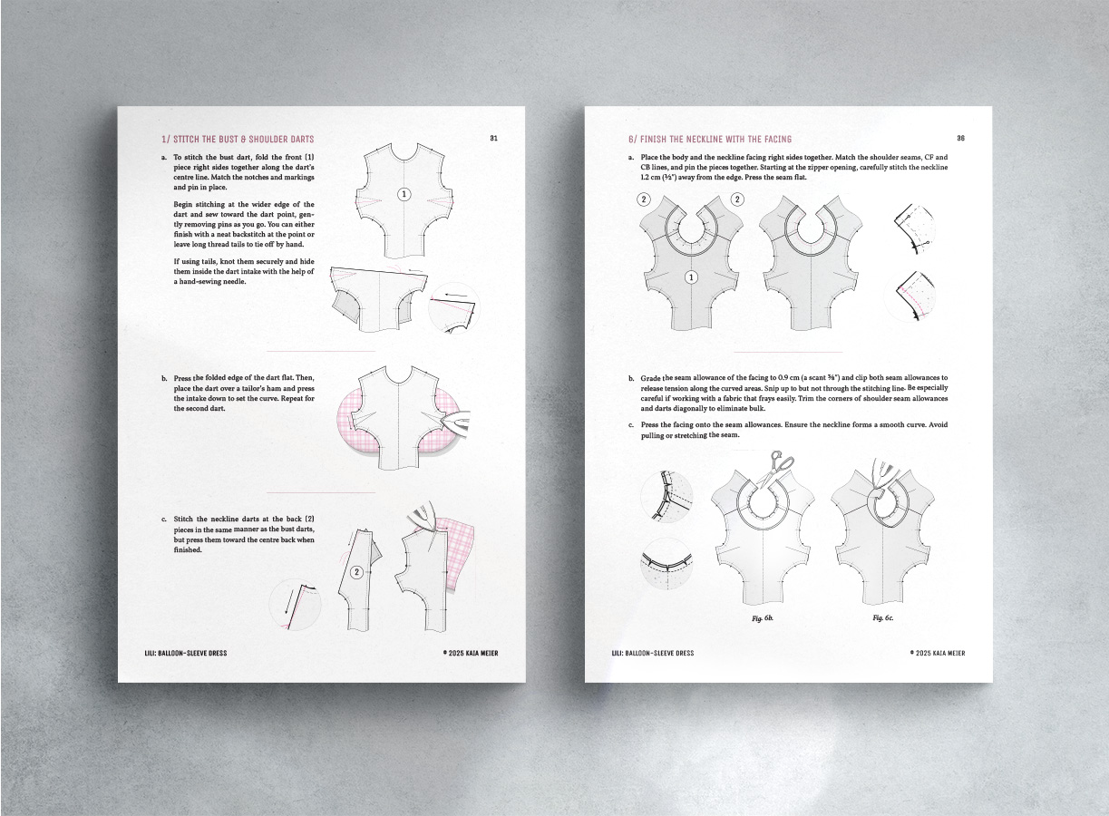 Instruction booklet for the Lili Dress Sewing Pattern. Instruction booklet for the Lili Dress Sewing Pattern.