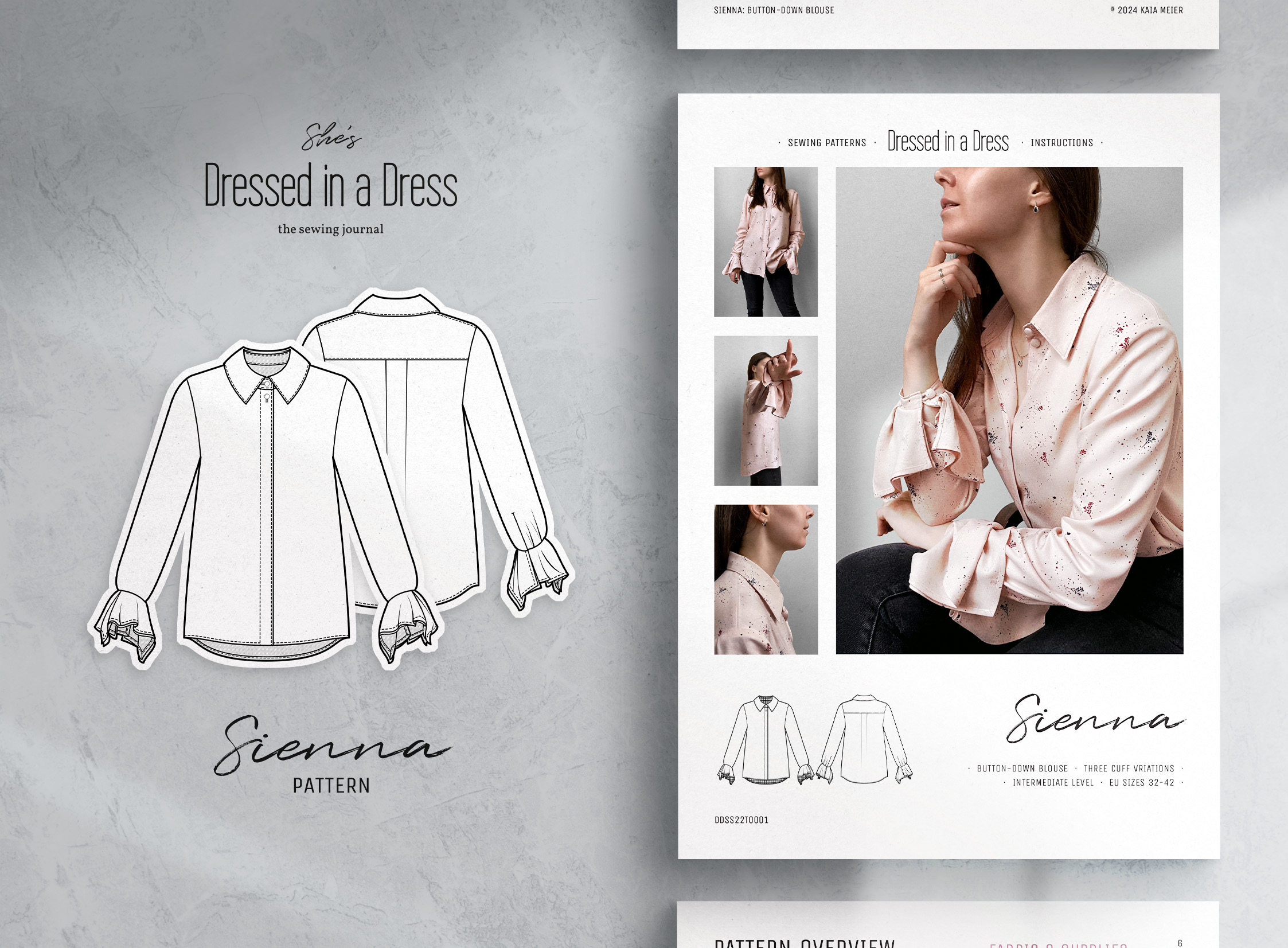 Blog cover image for the Sienna Blouse Sewing Pattern. Blog cover image for the Sienna Blouse Sewing Pattern.