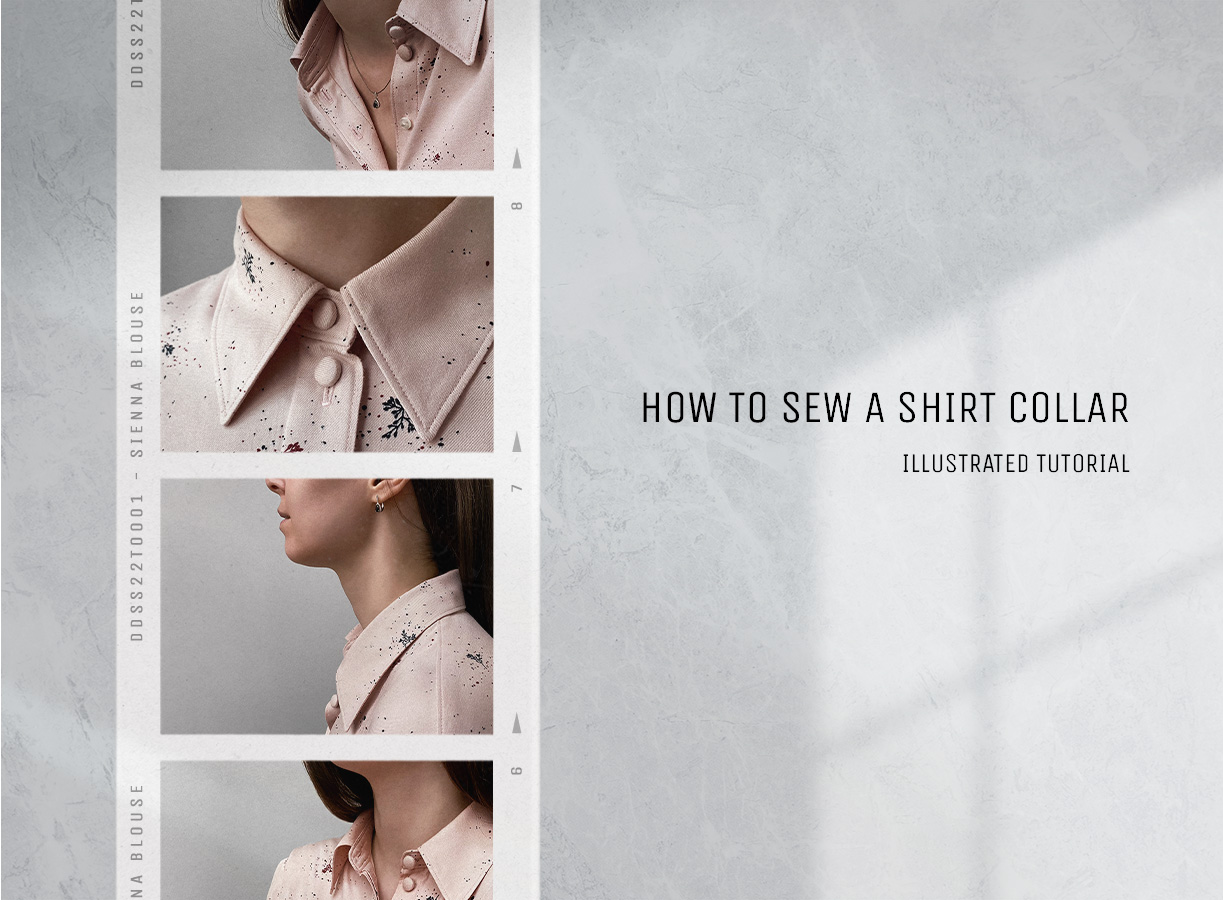 Blog cover image for the How to Sew a Shirt Collar tutorial. Blog cover image for the How to Sew a Shirt Collar tutorial.